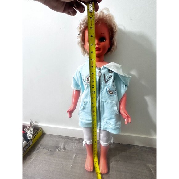 Vintage Regal Doll Blonde Hair Blue Sleepy Sparkly Eyes Girl Doll 11'' - Picture 10 of 10